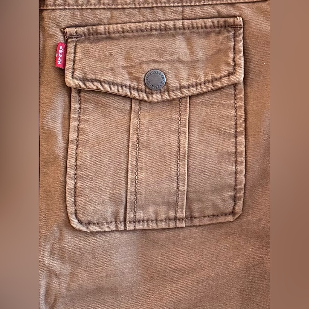 LEVI’S Full Zip/Snap Garment Dyed Barn Coat!  NWTS   M - Picture 5 of 10